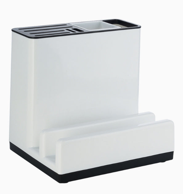 Kitchen Knife & Tableware Storage Rack – Plastic Organizer