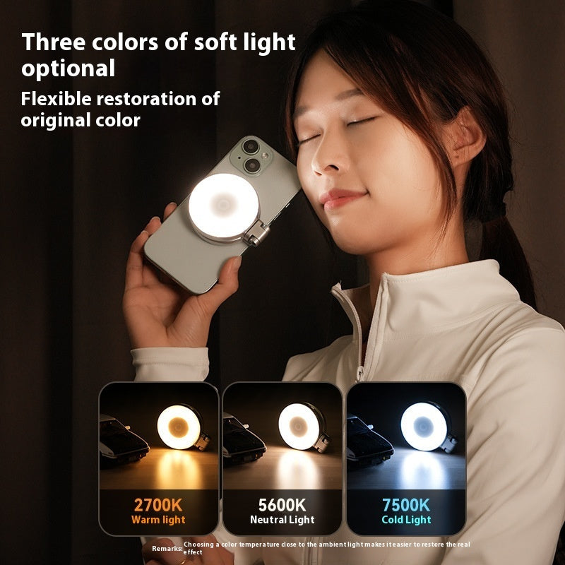 Mini Mobile Phone Magnetic Suction Beauty Fill Light
